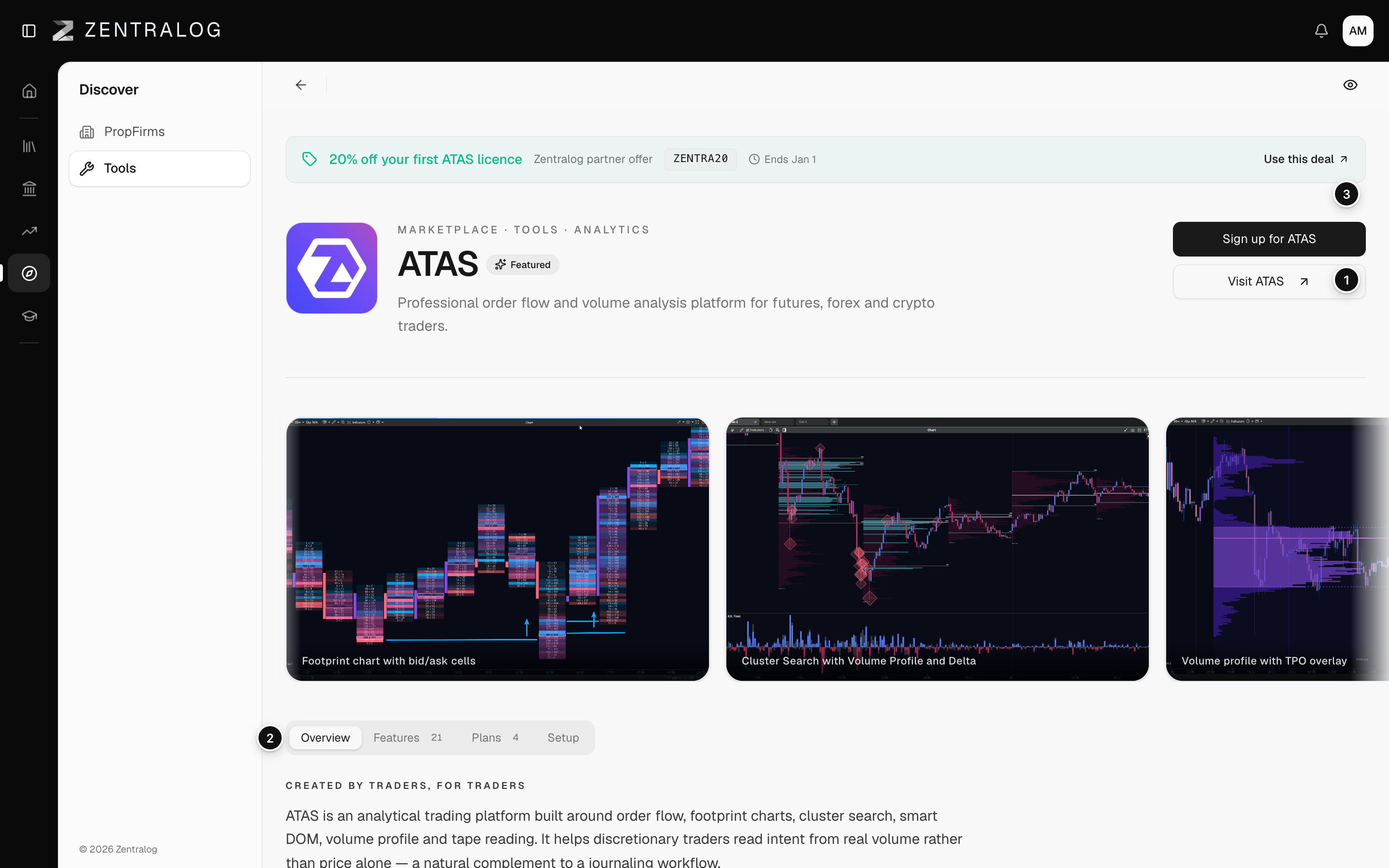 A tool page on the Overview tab